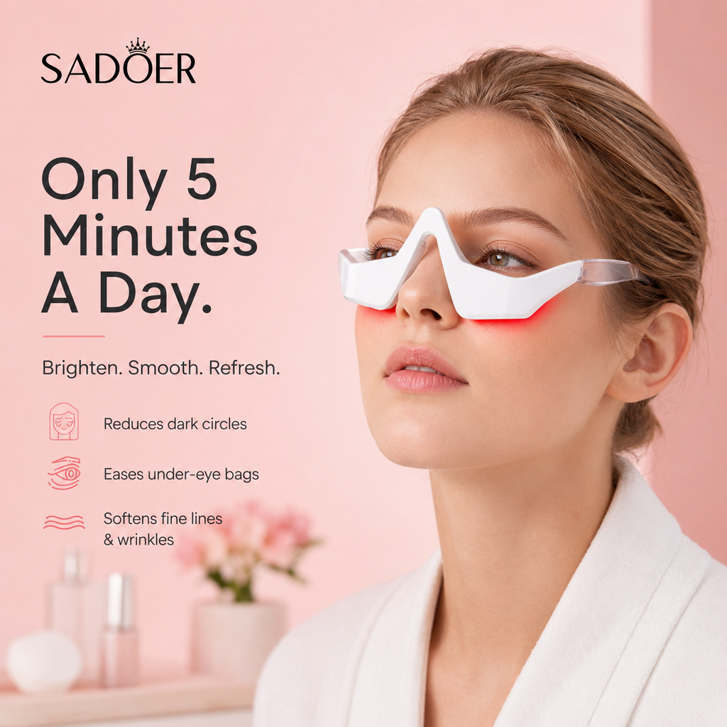 SADOER Red Light Under-Eye Glasses