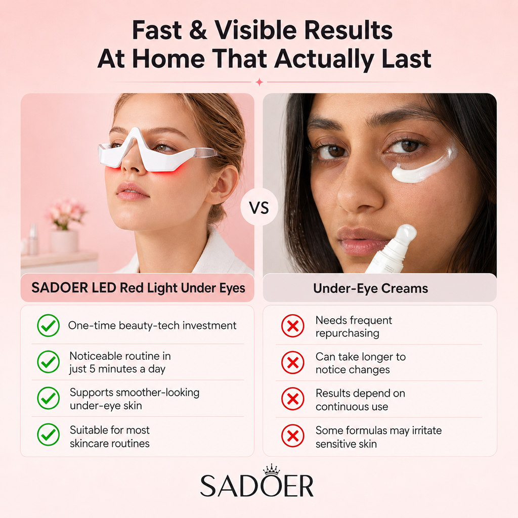 SADOER Red Light Under-Eye Glasses
