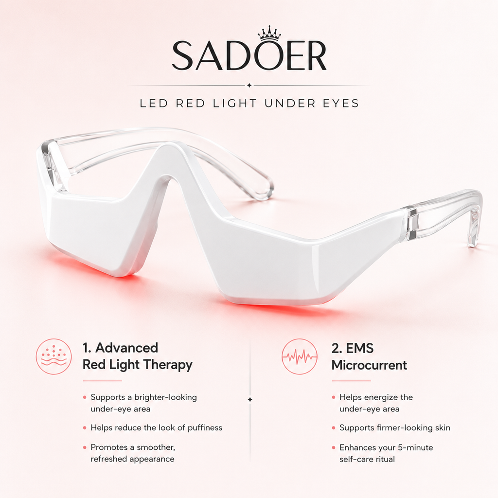 SADOER Red Light Under-Eye Glasses