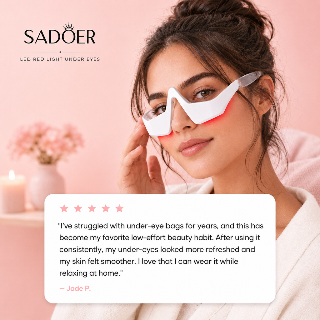 SADOER Red Light Under-Eye Glasses