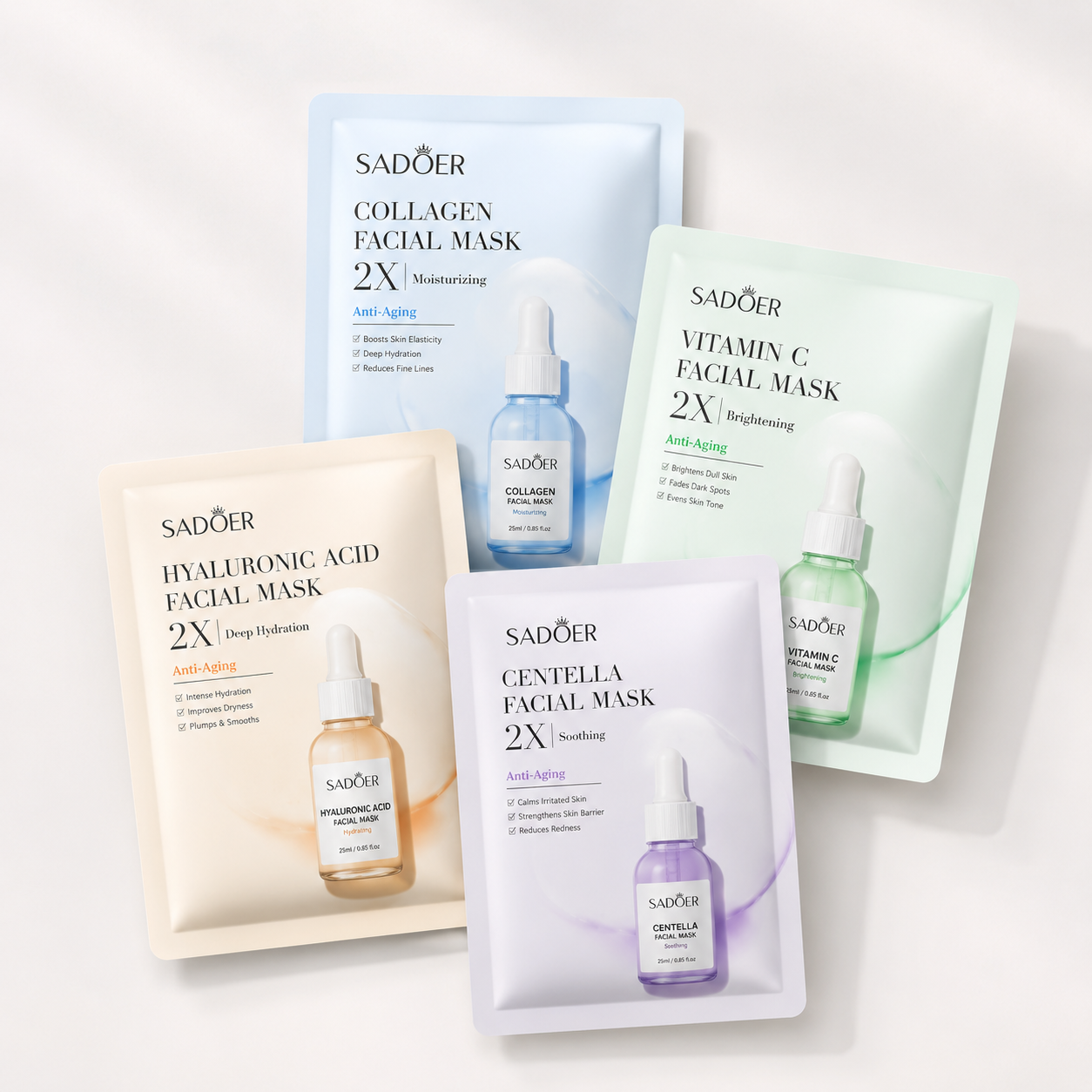 SADOER Anti-Aging Sheet Mask Set (4 PCS)