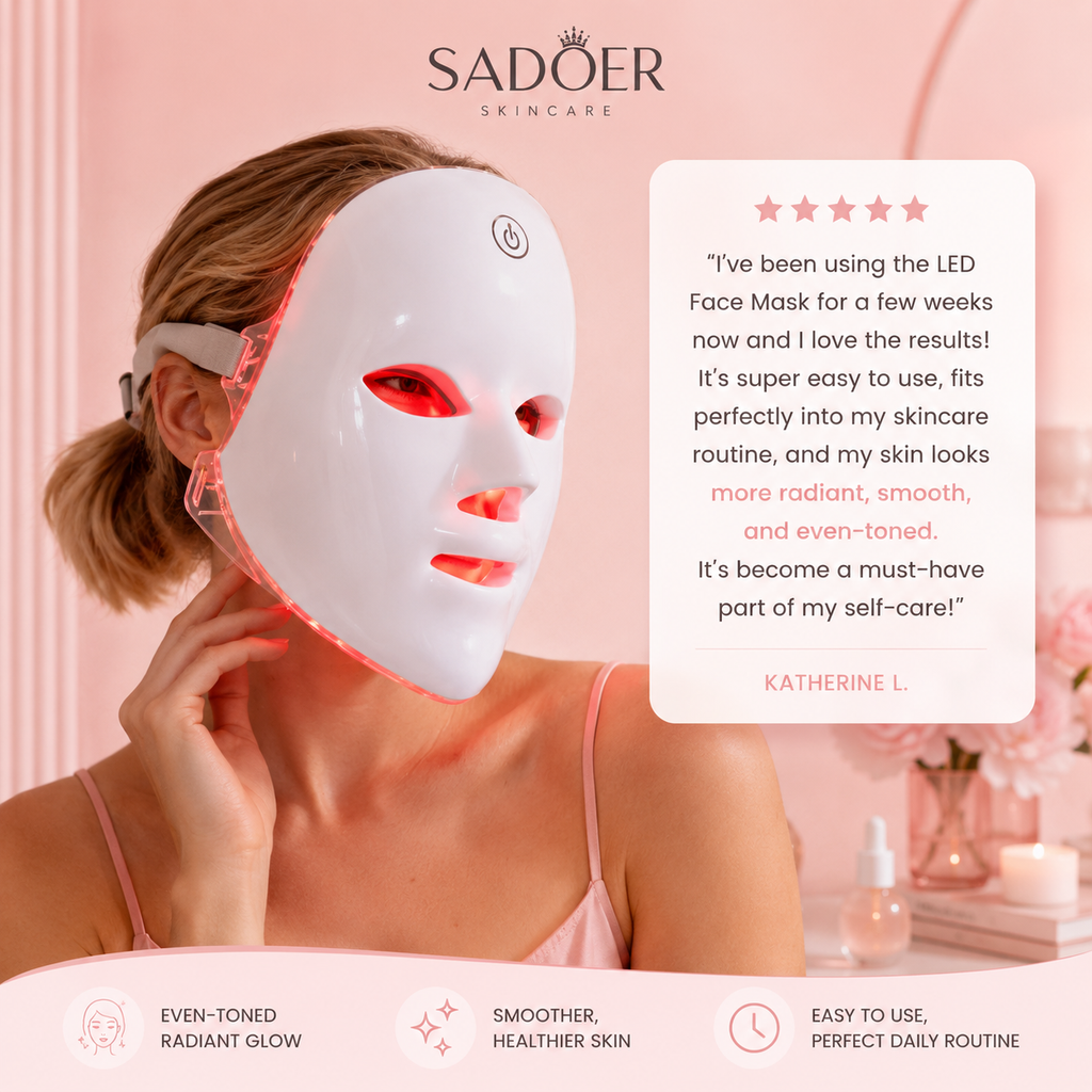 Sadoer 7-in-1 LED Face Mask